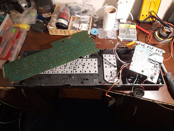 Amstrad CPC 464 PCB After Cleaning