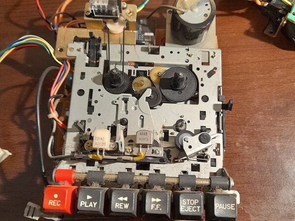 Amstrad CPC 464 Cassette Tape Deck Before Renovation