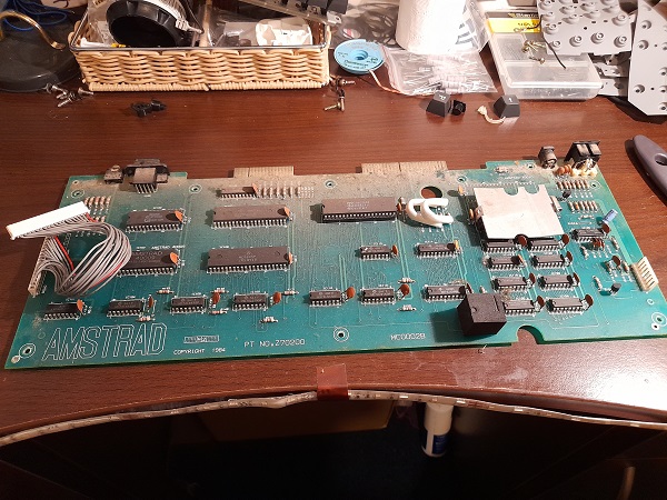 Amstrad CPC 464 PCB Before Renovation