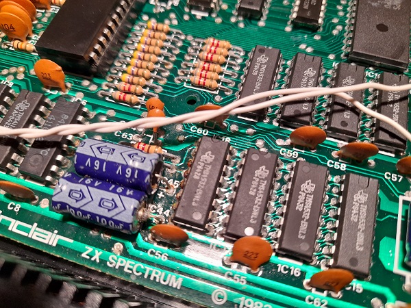 ZX Spectrum PCB Before Modification