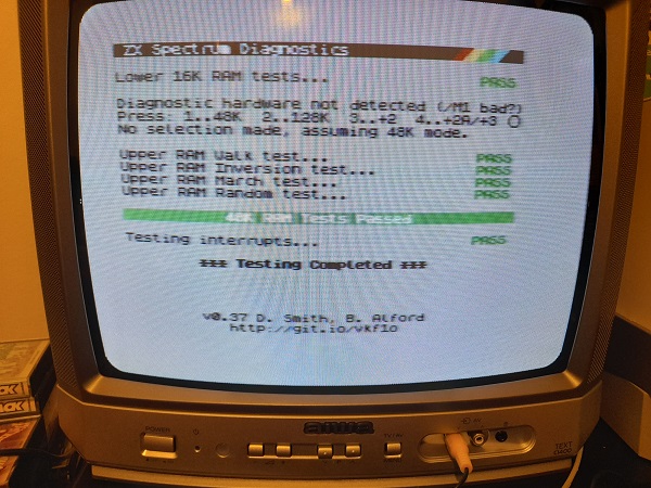 ZX Spectrum Diagnostic Test